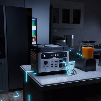 OUKITEL P2001E PLUS Portabel Kraftstation – 2048Wh, 2400W (4800W Peak), LiFePO4, UPS, App-styrning, EU-lager