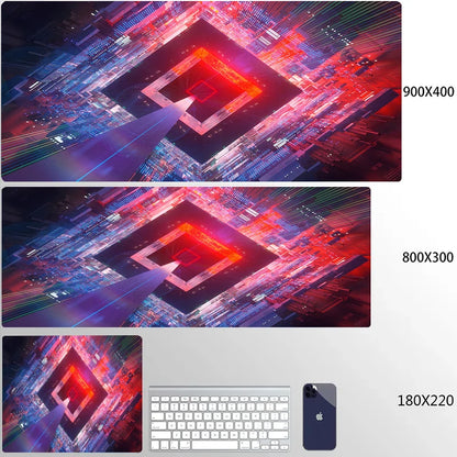 900x400 Geometric Art Large Gaming Mouse Pad Gamer Big Mouse Mat Computer Gaming Locking Edge MousePad Keyboard Desk Mice Pads
