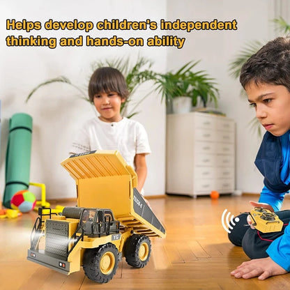 Oike 4WD Radiostyrd Grävmaskin Dumpare Bulldozer RC-bil