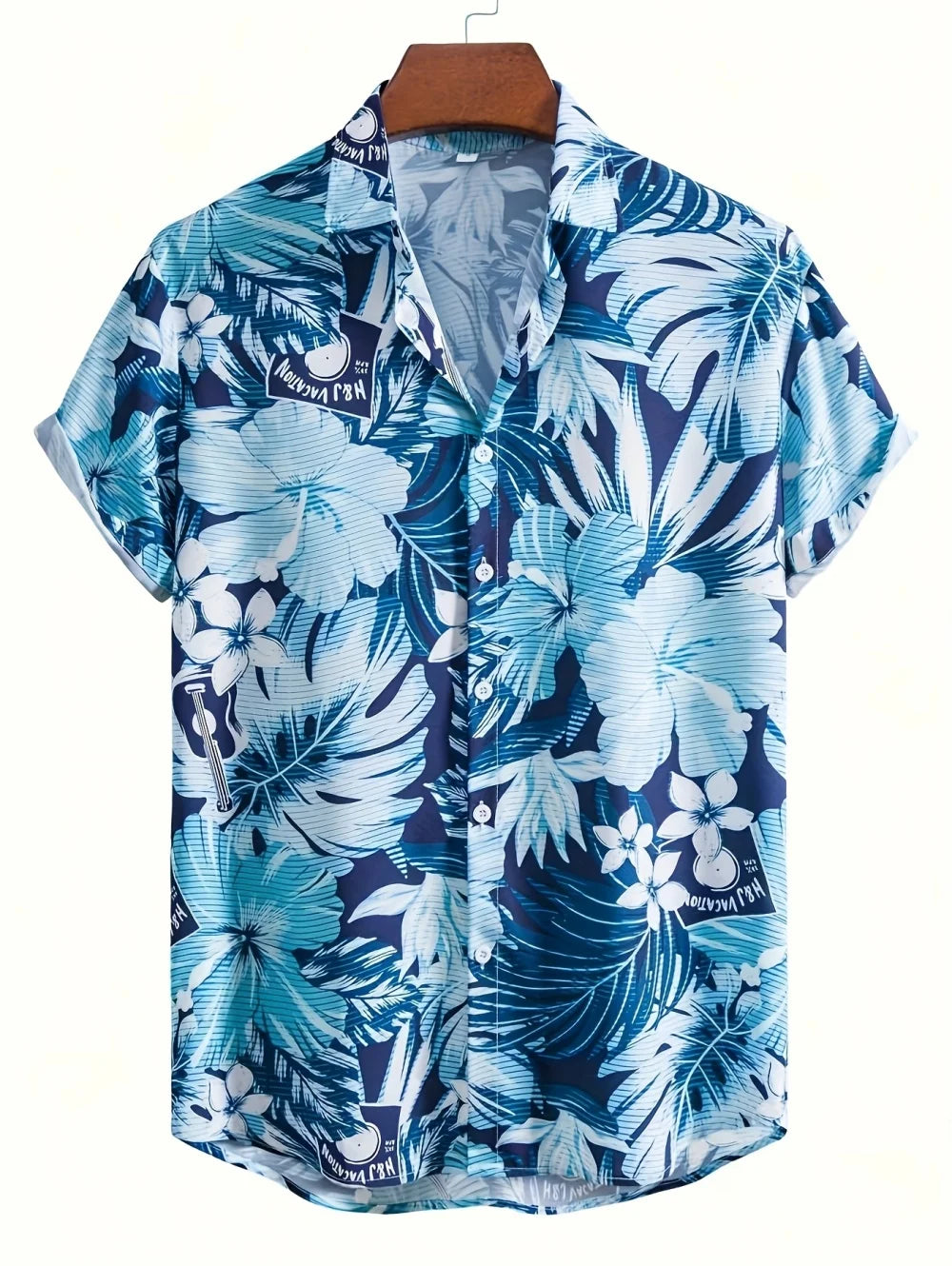 New Men's 3D Printed Hawaiian Shirt Loose Short-Sleeved Family Wear Parents and Children Shirts Beach Vacation Kids's Clothing