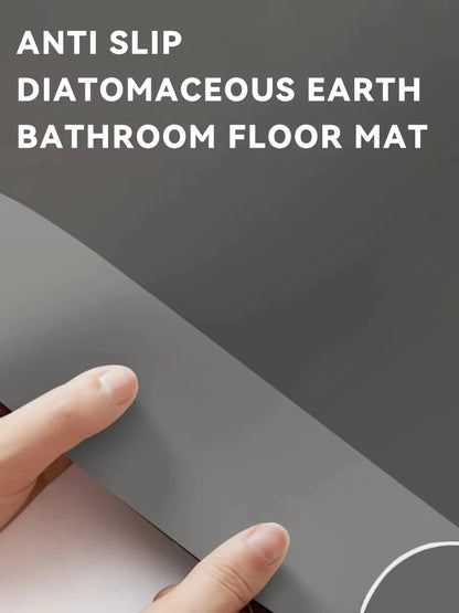 Diatomaceous Earth Bath Mat Ultra Absorbent Non Skid Rapid Drying Soft Floor Mat for Bathroom Shower Laundry Bedroom Kitchen RV