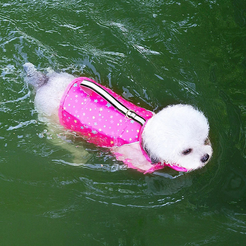 Big Dog Life Jacket with Removable Front Float Hand-Held Pet Life Vests Outdoor Training Swimming Clothes for Medium Large Dogs