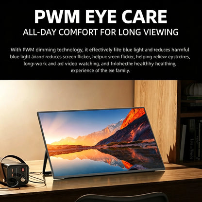 13.3 Inch 2K QHD Portable Monitor, 400 Nits, 100% SRGB, 16:10 Aspect Ratio, Built-in Speakers, VESA Mountable, Integrated Hidden