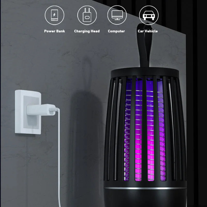 2026 USB Rechargeable Fly Trap Electric Mosquito Killer Lamp Mute Insect Repellent For Outdoor Indoor Anti Mosquito Zapper New