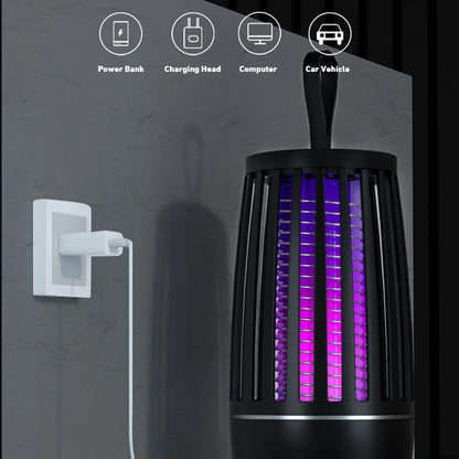 2026 USB Rechargeable Fly Trap Electric Mosquito Killer Lamp Mute Insect Repellent For Outdoor Indoor Anti Mosquito Zapper New