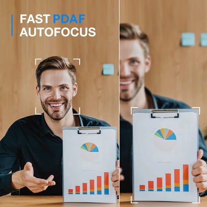 EMEET C960 2K webbkamera med autofokus och dubbla mikrofoner