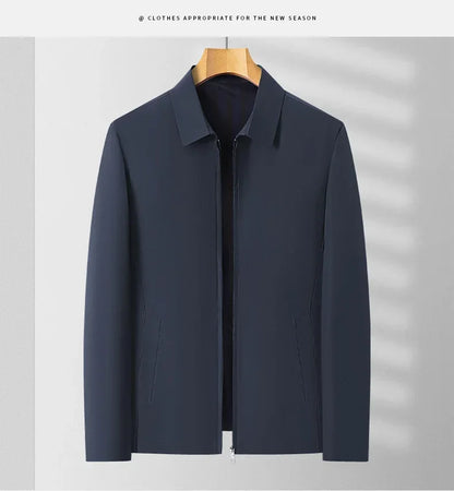 Herr Businessjacka – Smart Casual Kavajtröja med Nedfälld Krage, Vår & Höst, 4 Färger