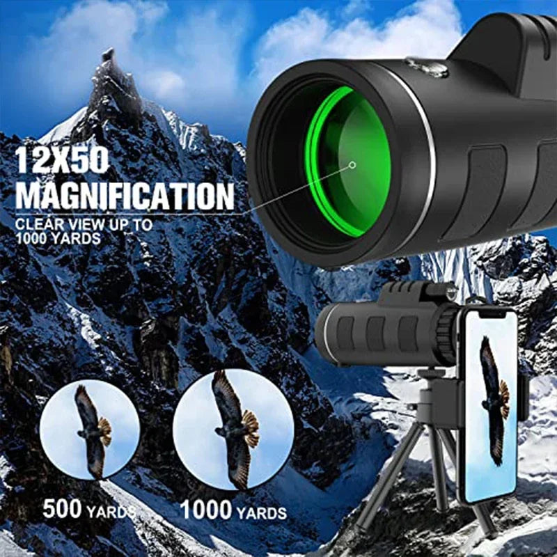 DISCOVERY 40x60 Monokulärt Teleskop med Smartphone-hållare