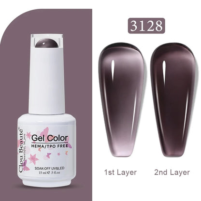 Clou Beaute Transparent French Gel Polish Translucent Nude Pink Red Jelly Glass Milky White Varnish Rainbow Color Nail Art