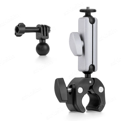 For Insta 360 X5 X4 X3 GO 3S Motorcycle Bicycle Clip Bracket for GoPro 13 12 11 DJI Action 6 Bike Selfie Stick Camera Accessory