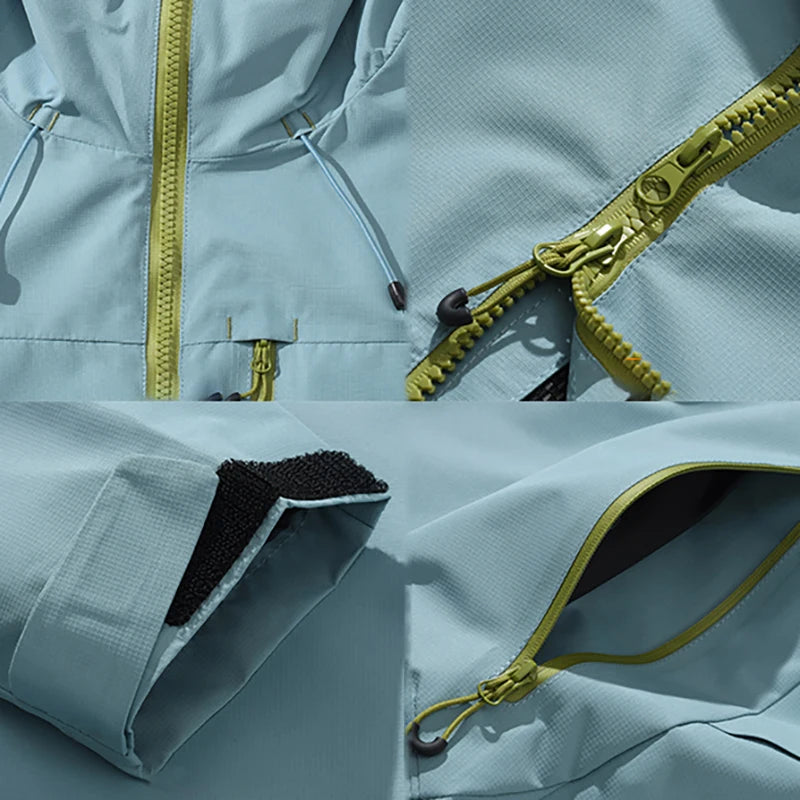 Unisex Softshell Hoodie – Vattentät Vindjämpa för Friluftsliv, Vandring & Klättring, 4 Färger