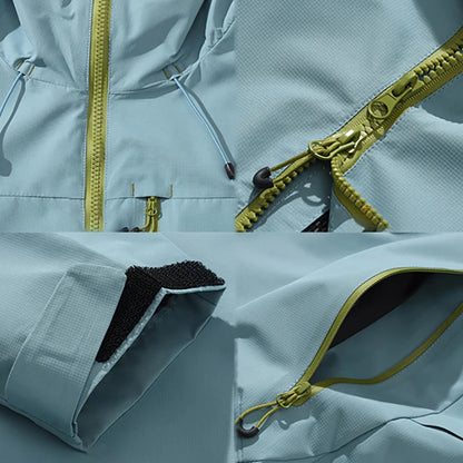 Unisex Softshell Hoodie – Vattentät Vindjämpa för Friluftsliv, Vandring & Klättring, 4 Färger