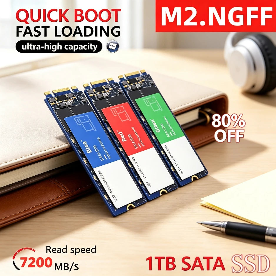 Brand+ M.2.2280 NGFF SSD ultra-high capacity portable Internal Solid State Drive 1TB 2TB for Laptop Desktop PC PS5 game Backup