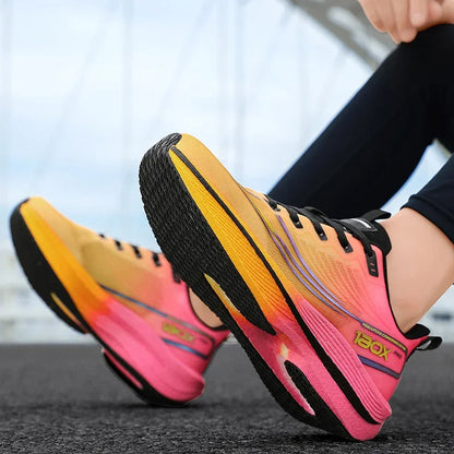 Herr sneakers med kolfiberplatta & mesh – Lätta, halkfria, löpning & tennis, storlek 39–48, 4 färger