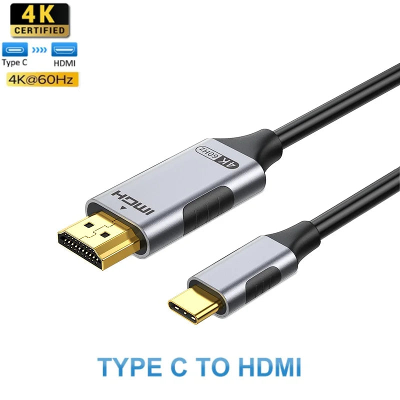 USB-C till HDMI-kabel 4K/8K med DP Alt Mode – 1–3 m