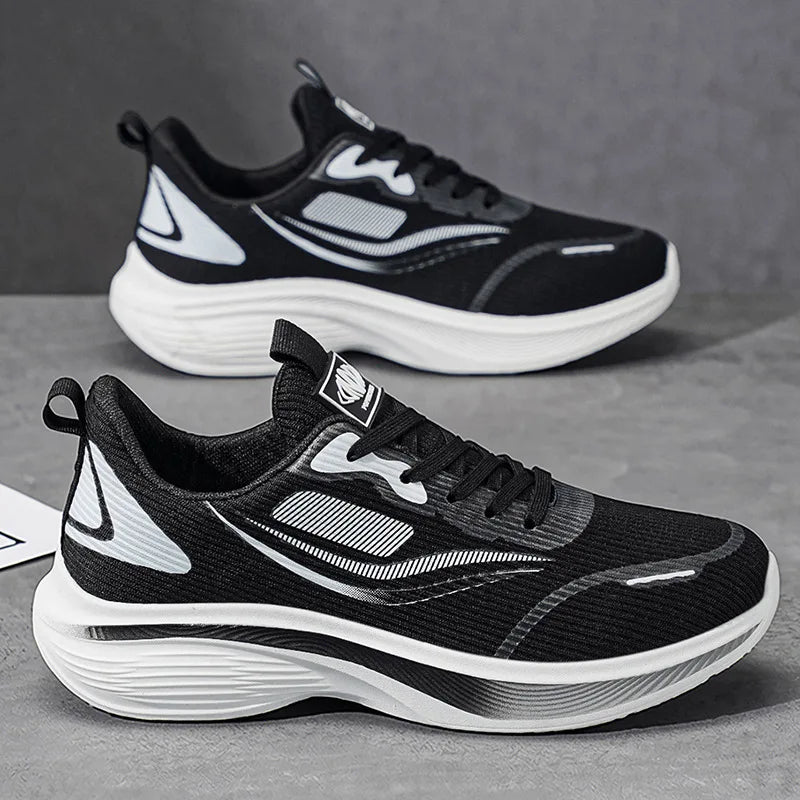 Men's Summer Carbon Plate Marathon Running Shoes Air Cushion Tennis Sneakers Breathable Comfortable Men Basketball Sports Shoes