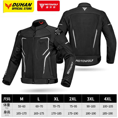 Motorcycle Jacket Summer Breathable Moto Riding Jacket Wear-resistant Motorbike Jacket Detachable protective equipment