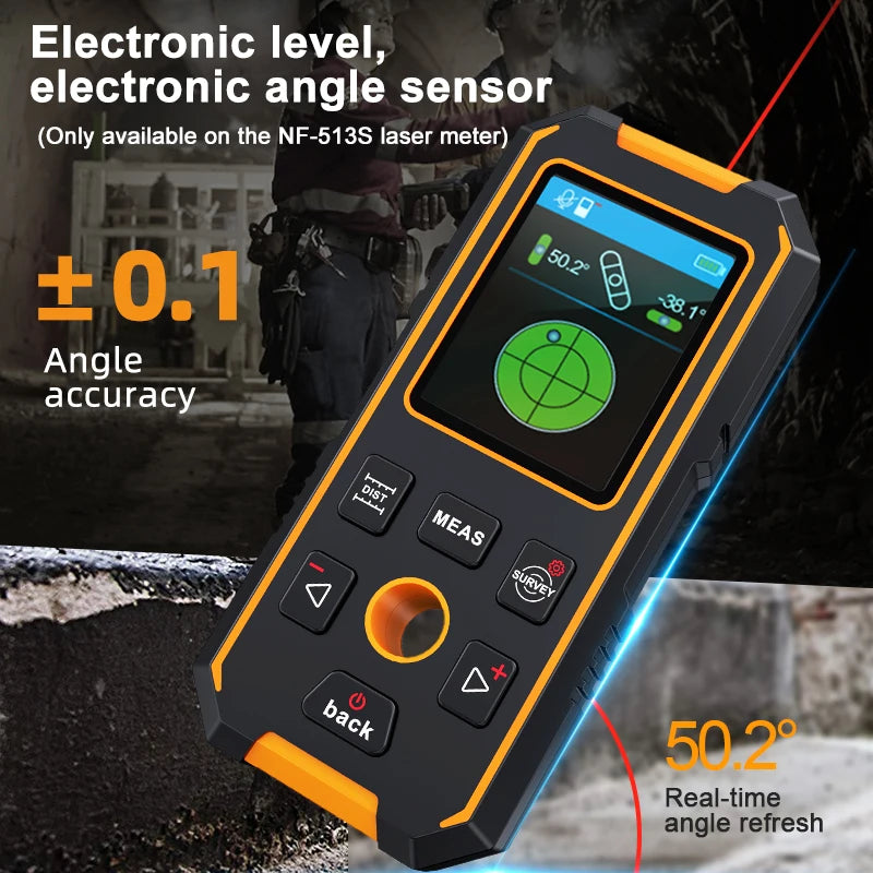NOYAFA NF-513S Metal Detector Wall Scanner AC Live Cable Wires Metal Wood Stud Find with Positioning Hole Wall Detector