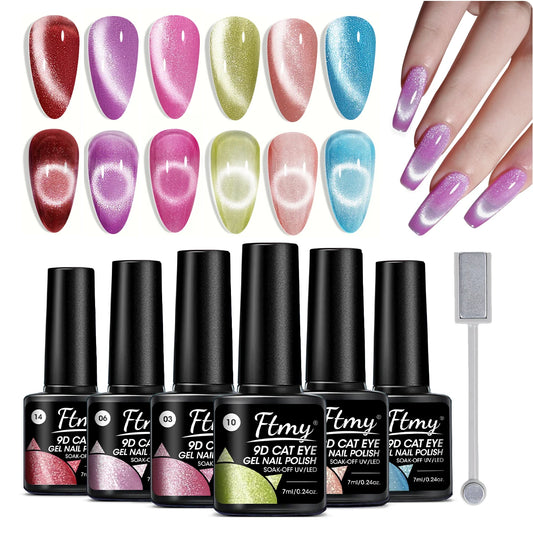 6-pack gel-nagellack, 7 ml