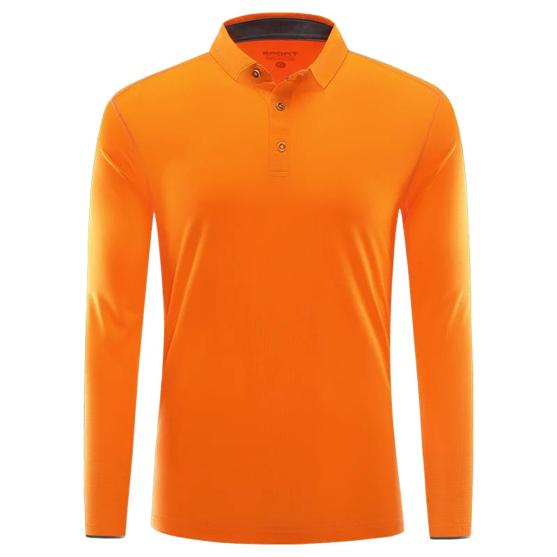 Långärmad Polo Snabbtork Eget Tryck & Brodyr – Lapelkrage | Reklamkläder & Profilprodukter