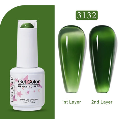Clou Beaute Transparent French Gel Polish Translucent Nude Pink Red Jelly Glass Milky White Varnish Rainbow Color Nail Art