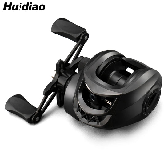 Huidiao Beginner Baitcasting Reel 7.2:1 Easy Casting Fishing Reel 10KG Max Drag 12-Level Magnetic Brake System for New Angler