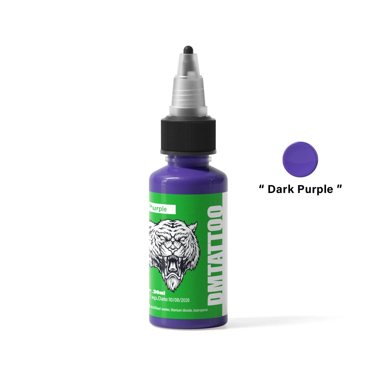 DM Tattoo Ink 15 Color 1OZ/Bottle Natural Plant Extract Pigment Body Painting Long Lasting No Color Loss Professional Tattoo Ink