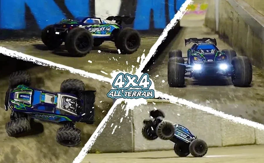 Oike RC Drift Car With LED Light 50KM/H / 80KM/H Brushless 4WD Remote Control Electric High Speed Racing Monster Truck for Adult