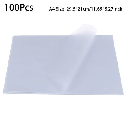 100Pcs A4 Tracing Paper Durable White Translucent Sketching Paper Drawing Copy Paper for Calligraphy Writing Drawing Art Supply