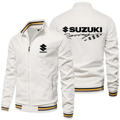 Suzuki GSX Motorcykeljacka Herr – Oversized Casual Sportsjacka Vår & Höst