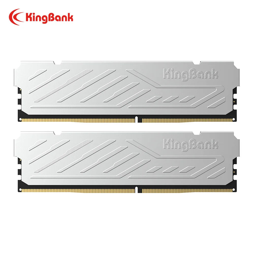KingBank KJXS DDR5 RAM 8GB/16GB Kit (2x8GB) 6000MHz Desktop Memory CL36-36-36-80 XMP 3.0/AMD EXPO High-Speed Computer RAM