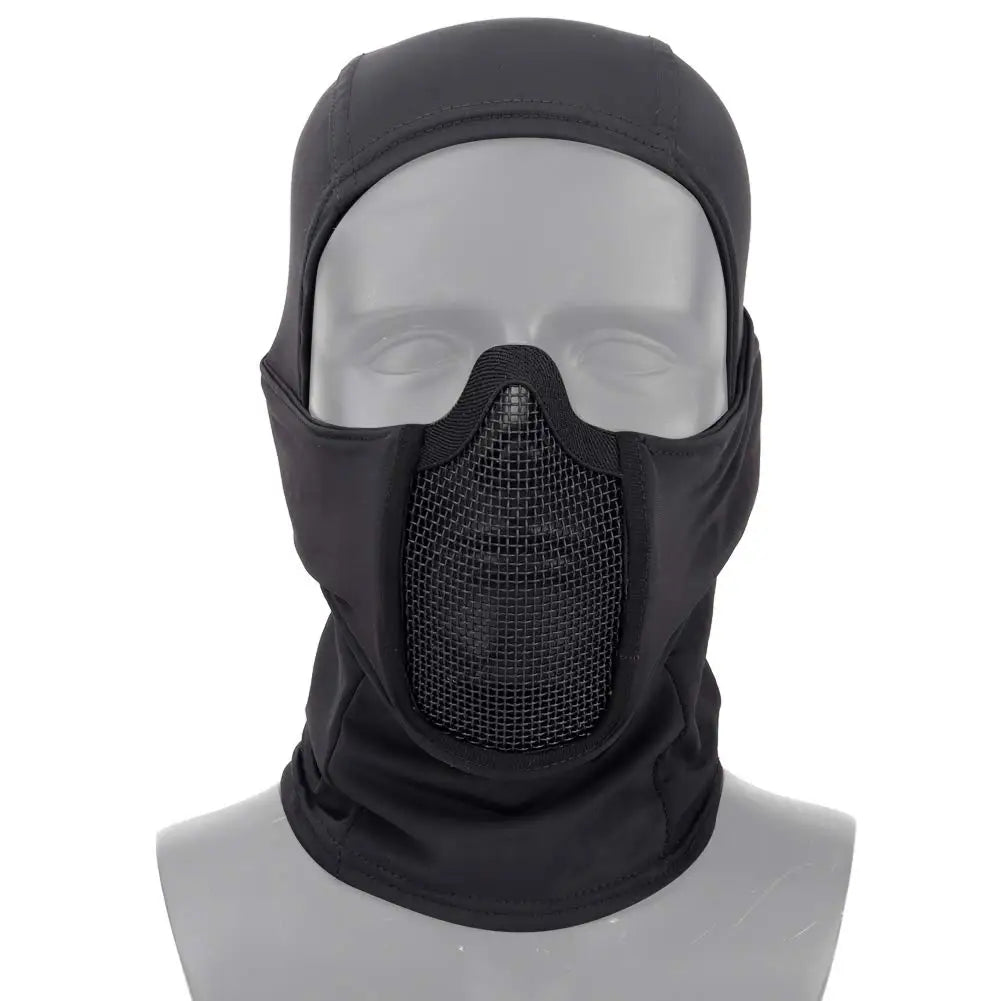 Taktisk balaclava halvmask med andningsbart nät