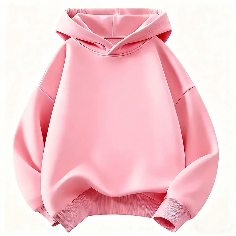 2026 New Arrival Children's Fashion Kids Boy Hoodies Girls Casual Hoodies Sweatshirt Kids Solid Color Hoodies Sweatshirt