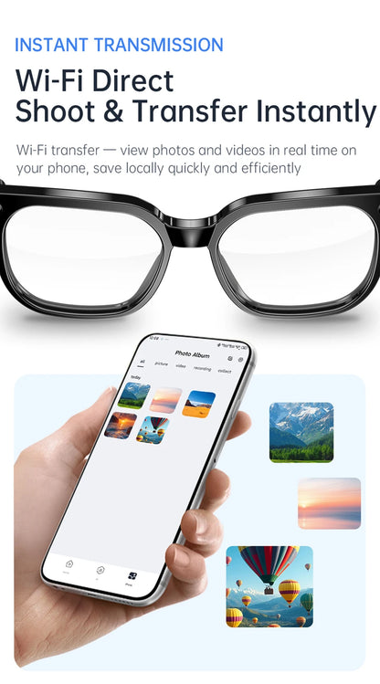 Xiaomi AI Camera Glasses Multi-functional 4K 800MP Photochromic Smart Glasses Anti-shake Shooting Tech With 290mah Large Battery