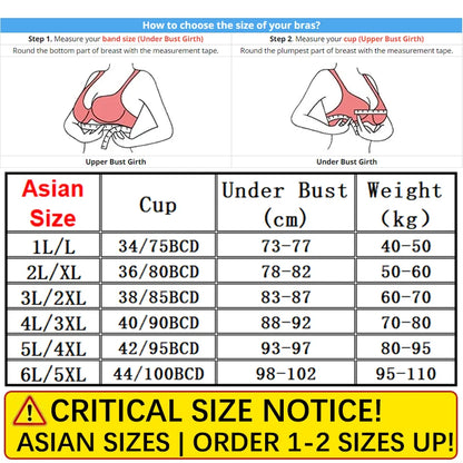 FallSweet 6PCS Ice Silk Lace Bras for Women Wireless Push Up Bralette Deep V Plus Size  Brassiere Soft Lingerie Mom Underwear