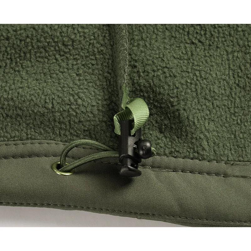 Men's Tactical Soft Shell Jacket Military Windproof Waterproof Hooded Outdoor Jacket Warm Bomber Coat for Hunting Hiking Camping