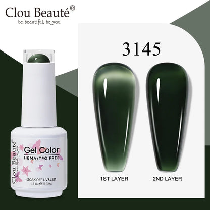 Clou Beaute Semi-transparent Jelly Color UV Gel Manicure Gel Nail Nail Supplies For Professionals Semi-permanent Varnish 15ml