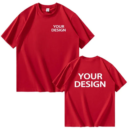 T-shirt i Bomull med Eget Tryck & Logotyp – Unisex, Lös Passform | XS–4XL