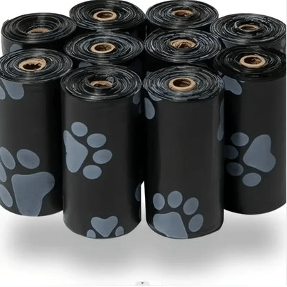 150/10 Rolls Pet Garbage Bag, Thickened, Convenient Use, Polypropylene, for Animal Waste, Cat, Dog Cleaning Supplies