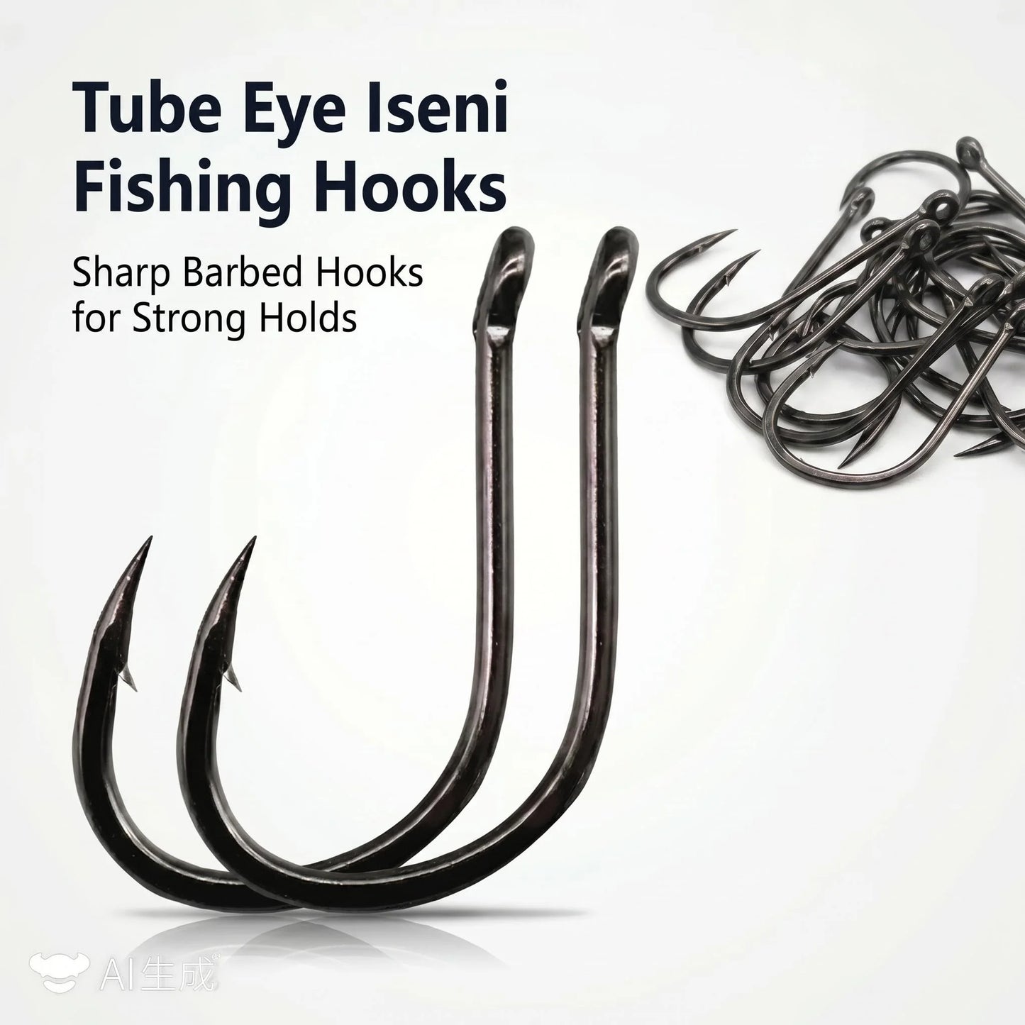 50PCS Single Circle Offset Fishing Hooks – High Carbon Steel Barbed for Carp Fly Fishing & Sea Tackle
