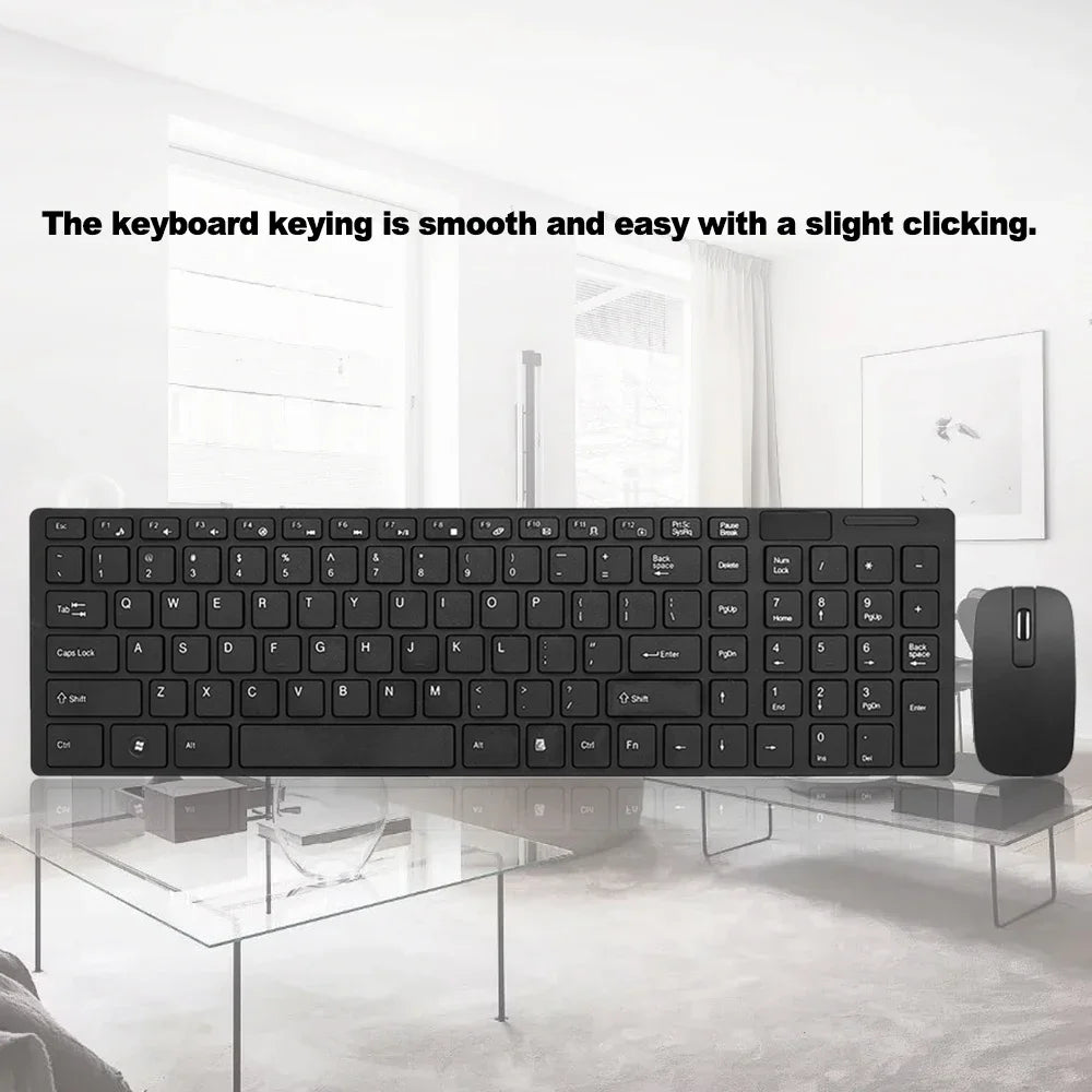 Spanish/Hebrew/Russian/Korean New 2.4G Wireless Keyboard and Mouse set For Laptop iPad PC Desktop For Android IOS Windows
