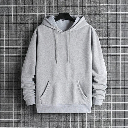 2025 Fall/winter New Arrival Men's Hoodie High Quality Solid Color Hooded Sweatshirt Male Home Outdoor Casual Fashion Pullover