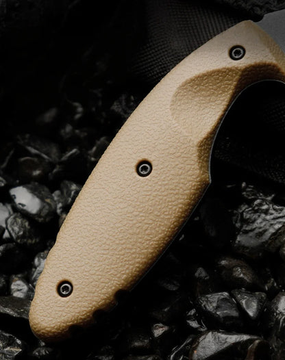 Simple and portable straight knife with sheath storage, anti slip and comfortable handle, outdoor outing, fishing, gardening, mu