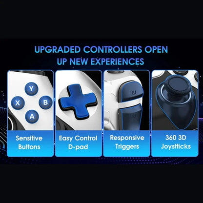 M15 4K TV Game Stick Retro Spelkonsol – 64GB/128GB 20 000–40 000 Spel 23 Emulatorer Trådlösa Handkontroller HDMI