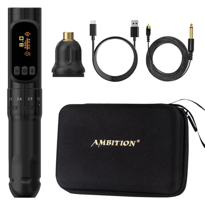 Ambition Sally 270 Wireless Tattoo Machine Adjustable Stroke 2.0-3.5mm Permanent Makeup Rotary Pen Coreless Motor Tattoo Suppy