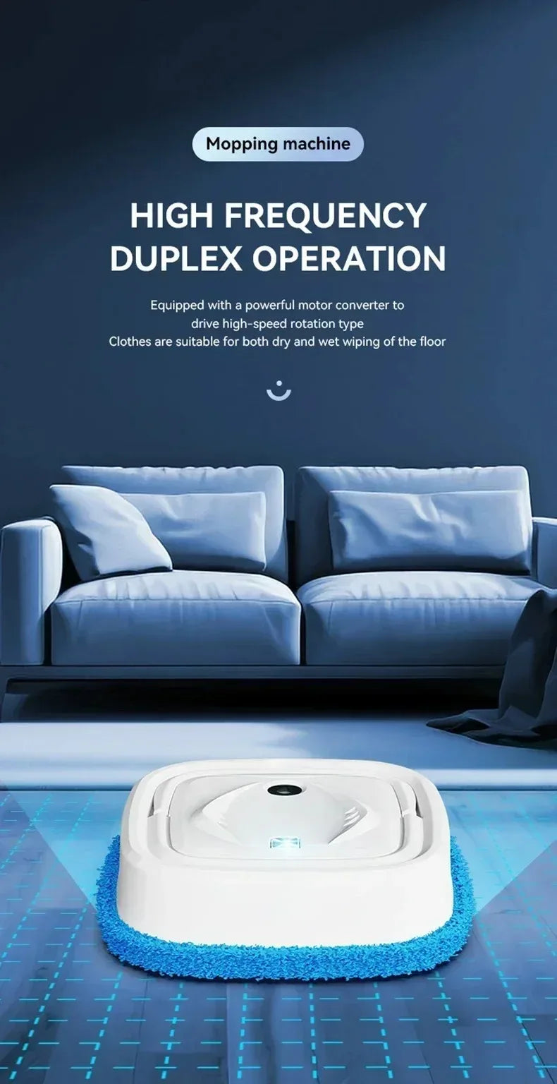 Smart Robot Vacuum Cleaner Dry Wet Sweeping Rotary Floor Mopping Air Humidifying Spray USB Charging Cleaning Robot