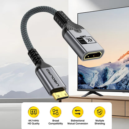 Mini/Micro HDMI hane till HDMI hona-adapter 4K