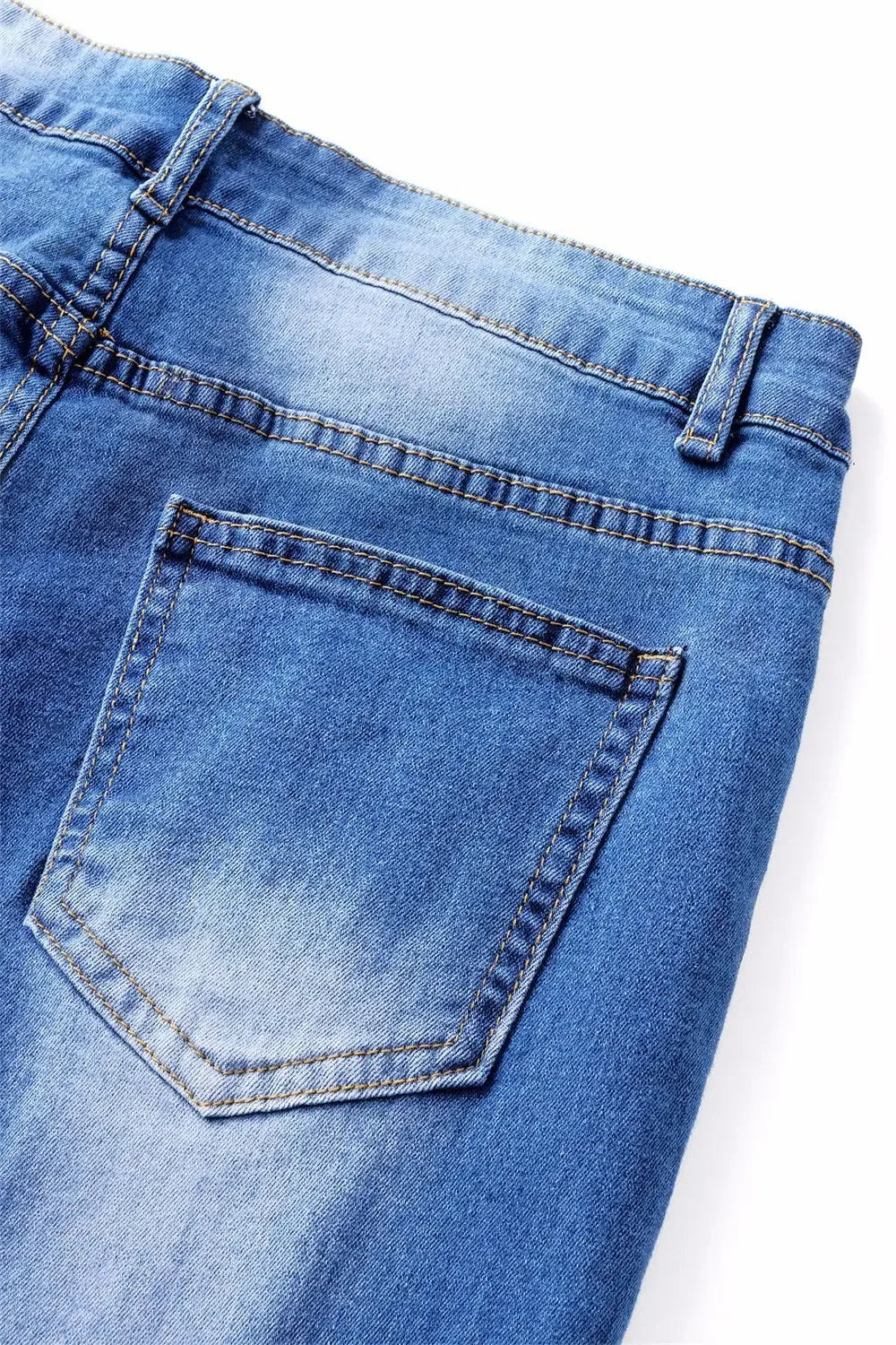 Flare Pants Jeans for Women Vintage Denims Stretch Mid Waist Washed Distressed Pockets Boot Cut 2025 Streetwear Skinny Trousers