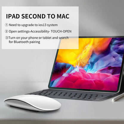 Magic Mouse-stil Trådlös Mus Bluetooth 5.0 Multi-Touch – MacBook Pro/Air/Mini iPad Laptop PC, 4 Färger
