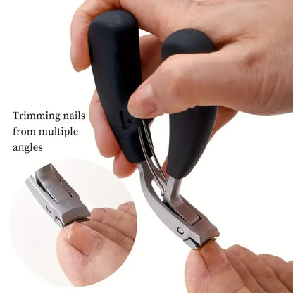Heavy-Duty Nail Clippers Prevent Splashing Wide Fingernail Clipper Thick Hard Toenail Cutter Arc Blade Manicure Scissor Tools